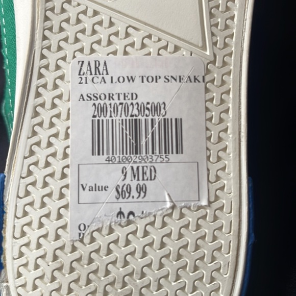 NWT Zara unisex sneakers size 6 - Picture 7 of 7